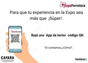 Info CAFARA sobre códigos QR para  ExpoFerretera