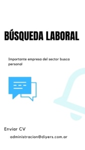 Búsqueda laboral empresa Diyers CAFARA informa búsqueda laboral para ferretería