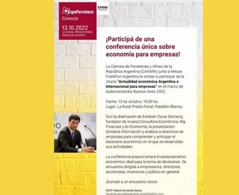 ExpoFerretera Conferencia sobre economía